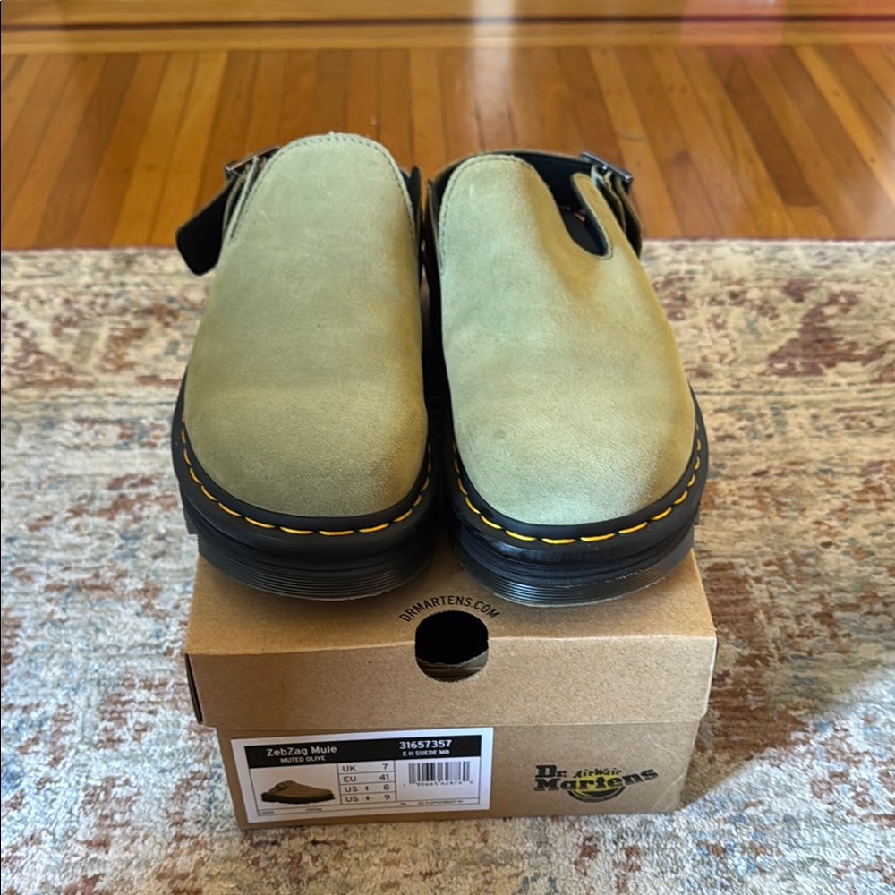 Dr. Martens ZebZag Mule - NWT US 9 UK 7 - Olive